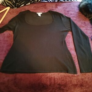 Black Long Sleeve Top